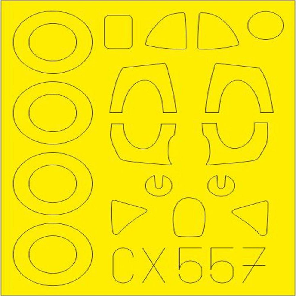 Eduardo 1/72 MiG-17 Paint Mask Seal (for Airfix) Plastic Model Masking Seal EDUCX557