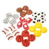 Honbay 28PCS Assorted Sport Ball Slime Beads Flatback Resin Charms for Scrapbooking, Hair Clip, Phone Case, DIY Crafts view 1