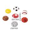 Honbay 28PCS Assorted Sport Ball Slime Beads Flatback Resin Charms for Scrapbooking, Hair Clip, Phone Case, DIY Crafts view 2
