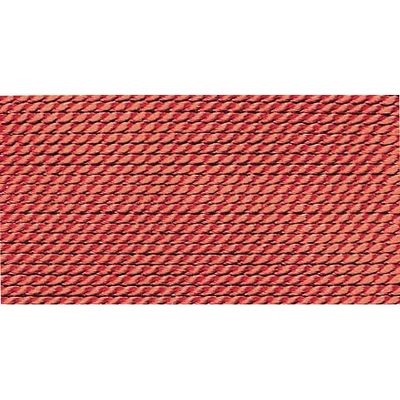 Solid Griffin Coral Colored Nylon (Polyamid) Size 2 Bead Cord