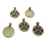 20 PCS Metal Antique Bronze Color Jewelry Making Supplies Charms Beading Crafting Wholesale S1IN8 Wolf Paw Footprint Trace view 1