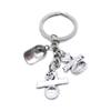 5 Pieces Keyring Keychain Wholesale Suppliers Jewelry Clasps BT4169 Basketball Football American Love I Cap Baseball view 2
