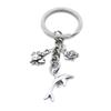 5 Pieces Keyring Keychain Wholesale Suppliers Jewelry Clasps BT4133 Dolphin Crab Fish Little view 1