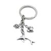 5 Pieces Keyring Keychain Wholesale Suppliers Jewelry Clasps BT4133 Dolphin Crab Fish Little view 2