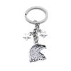 50 Pieces Keyring Keychain Wholesale Suppliers Jewelry Clasps BT4149 Hawk Eagle Star Pentagram view 2