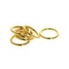MroMax 10Pcs 0.73" ID x 0.12" Thickness O Ring Buckle Zinc Alloy O-Rings Fasteners 18.6mm x 3mm for DIY Accessories Purse Straps Backpacks Bags Belts Craft Hardware Golden Tone view 1