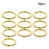 MroMax 10Pcs 0.73" ID x 0.12" Thickness O Ring Buckle Zinc Alloy O-Rings Fasteners 18.6mm x 3mm for DIY Accessories Purse Straps Backpacks Bags Belts Craft Hardware Golden Tone view 2