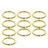 MroMax 10Pcs 0.73" ID x 0.12" Thickness O Ring Buckle Zinc Alloy O-Rings Fasteners 18.6mm x 3mm for DIY Accessories Purse Straps Backpacks Bags Belts Craft Hardware Golden Tone view 3
