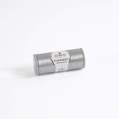 DMC Diamant Grande Metallic Thread 21.8yd - Dark Silver