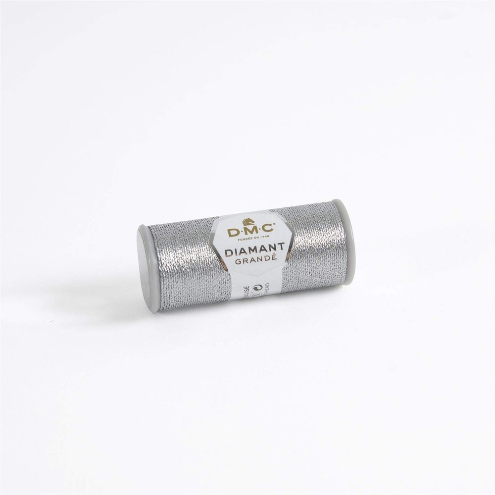 DMC Diamant Grande Metallic Thread 21.8yd - Dark Silver