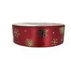 Foil Christmas Pattern Ribbon Printed Satin Ribbon for Gift Box Wrapping, Hair Bow Clips, Gift Bows, Craft, Sewing, Wedding 20 Yards per Roll (Wine#6, 25mm) view 2