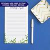 Personalized Watercolor Greenery Notepad for Women, Greenery Stationary Paper and Envelopes Set, Leaf Stationary Paper, Nature Stationary Paper and Envelopes Set, Size 5.5in x 8.5in, 50 Sheets view 3