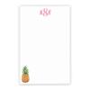Preppy Pineapple, Womens Monogrammed Notepad with Initials, Personalized Notepad Set, Monogrammed Letter Writing Paper, Personalized Stationary Paper and Envelopes Set, 5.5 x 8.5in, 50 Sheets view 1