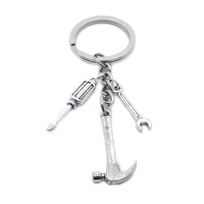 5 Pieces Keyring Keychain Wholesale Suppliers Jewelry Clasps BT4467 Hammer Wrench Spanner Screwdriver