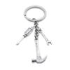 5 Pieces Keyring Keychain Wholesale Suppliers Jewelry Clasps BT4467 Hammer Wrench Spanner Screwdriver view 1