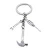 5 Pieces Keyring Keychain Wholesale Suppliers Jewelry Clasps BT4467 Hammer Wrench Spanner Screwdriver view 2