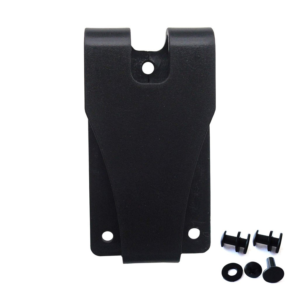 2 Sets Heavy Duty Kydex Leather Holster and Sheath Belt Loop Clips with Stainless Steel Chicago Screws