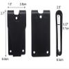 2 Sets Heavy Duty Kydex Leather Holster and Sheath Belt Loop Clips with Stainless Steel Chicago Screws view 2