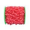 200 Feet Pearl Strands Bead Garland Pearl Beaded Trim for Bridal Bouquet Crafts Decoration & Home Decoration Pearls on String (Red) view 1