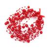 200 Feet Pearl Strands Bead Garland Pearl Beaded Trim for Bridal Bouquet Crafts Decoration & Home Decoration Pearls on String (Red) view 3
