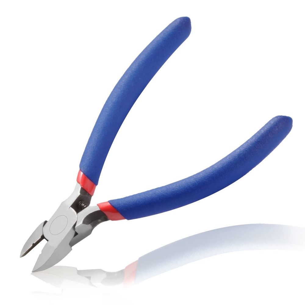 LEONTOOL Diagonal Pliers 5 Inches Mini Side Flush Wire Cutting Pliers for Jewelry Making Small Wire Stripper Tool Micro Functional DIY Hand Tools
