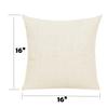 JUSTRY 8 PCS Sublimation Blanks Linen Pillow Cases 16 x 16 Inch Cushion Cover Throw Pillow Covers for Chair Sofa Vinyl HTV with Invisible Zippers DIY Blanks Pillow Case No Pillow Insert view 2