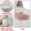 JUSTRY 8 PCS Sublimation Blanks Linen Pillow Cases 16 x 16 Inch Cushion Cover Throw Pillow Covers for Chair Sofa Vinyl HTV with Invisible Zippers DIY Blanks Pillow Case No Pillow Insert view 3