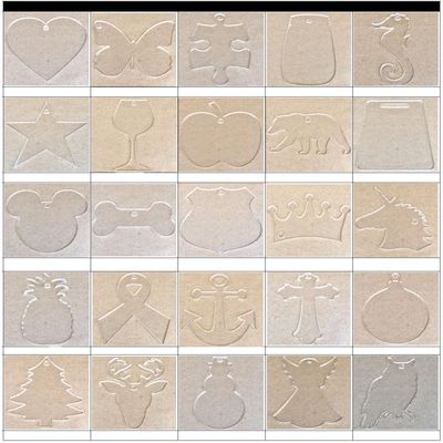 60 Pack Laser Cut 5" Clear Acrylic Blank Shapes Smooth Edge Transparent Plexiglass Designs 1/8 inch (3 mm) with or without Holes DIY Crafts Keychains Jewelry Gift Tags (HEART, With Hole)