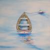 Buyartforless Canvas Boat in The Water by Ed Capeau Art Painting Reproduction view 1