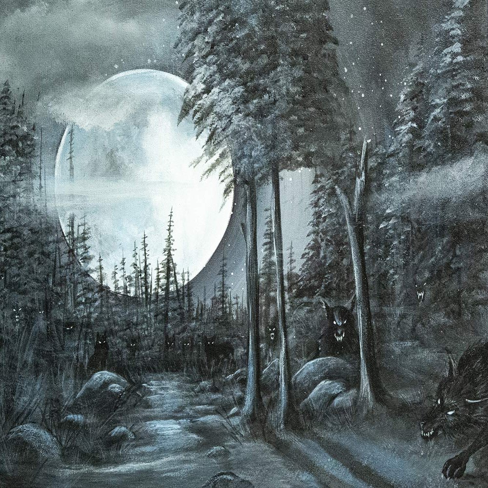 Canvas Wolf Pack by Ed Capeau Art Painting Reproduction