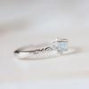 Wenbin Fashion Ring 925 Sterling Silver Crystal Topaz Aqua Blue Zircon Ring Small Fresh Engagement Wedding Band Ring Promise Rings Anniversary Wedding Bands Size 6-10 (Size 6) view 3