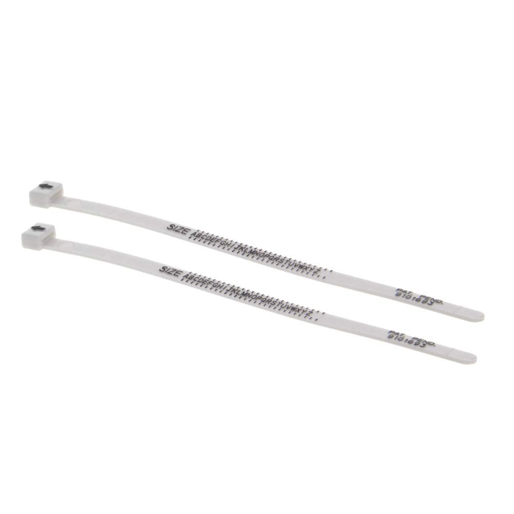 Utoolmart Plastic Ring Sizer Measuring Tool UK Ring Size Measurer 2PCS