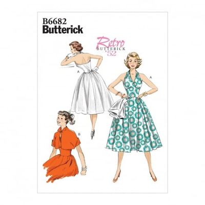 Butterick Sewing Pattern 6682 Dresses, Jackets A5 (6-8-10-12-14)