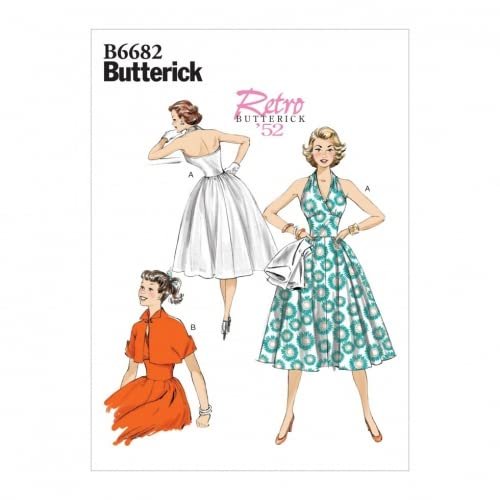 Butterick Sewing Pattern 6682 Dresses, Jackets A5 (6-8-10-12-14)