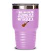 Ukelele Tumbler for Son Birthday Gift from Mom Ukelele Gift for Musician Music Gift for Ukelele Players Christmas Gift for Men Uke Tea Cup for Women view 1