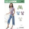 New Look Sewing Pattern 6560 Tops, Belts A (8-10-12-14-16-18-20) view 1