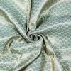 Mint Green Brocade Art Silk Fabric Wedding Lehenga Solid Pattern Fabric for Sewing Crafting Home Decor By The Yard view 1