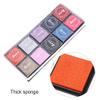 20 Different Color Craft Ink Pad Set, Washable DIY Stamping Inks for Drawing, Scrapbooking, Fabric, Wood Art Projects view 2
