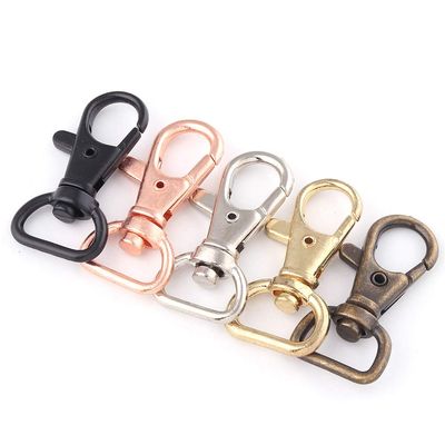 noyin 13mm Swivel Clasp Claw,Silver Swivel Hook Dog Hook,Swivel Clasps,Lobster Clasp Purse Bag Handbag Clasp,Strap Purse Clip,Key Ring Clasp 10pcs (Black)