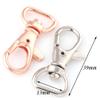 noyin 13mm Swivel Clasp Claw,Silver Swivel Hook Dog Hook,Swivel Clasps,Lobster Clasp Purse Bag Handbag Clasp,Strap Purse Clip,Key Ring Clasp 10pcs (Black) view 3
