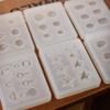 Silicone Mold for Jewels Shapes to Mold - Resin Ear Stud Earrings molds - Epoxy Resin Charms Casting Mould (6pcs) view 4