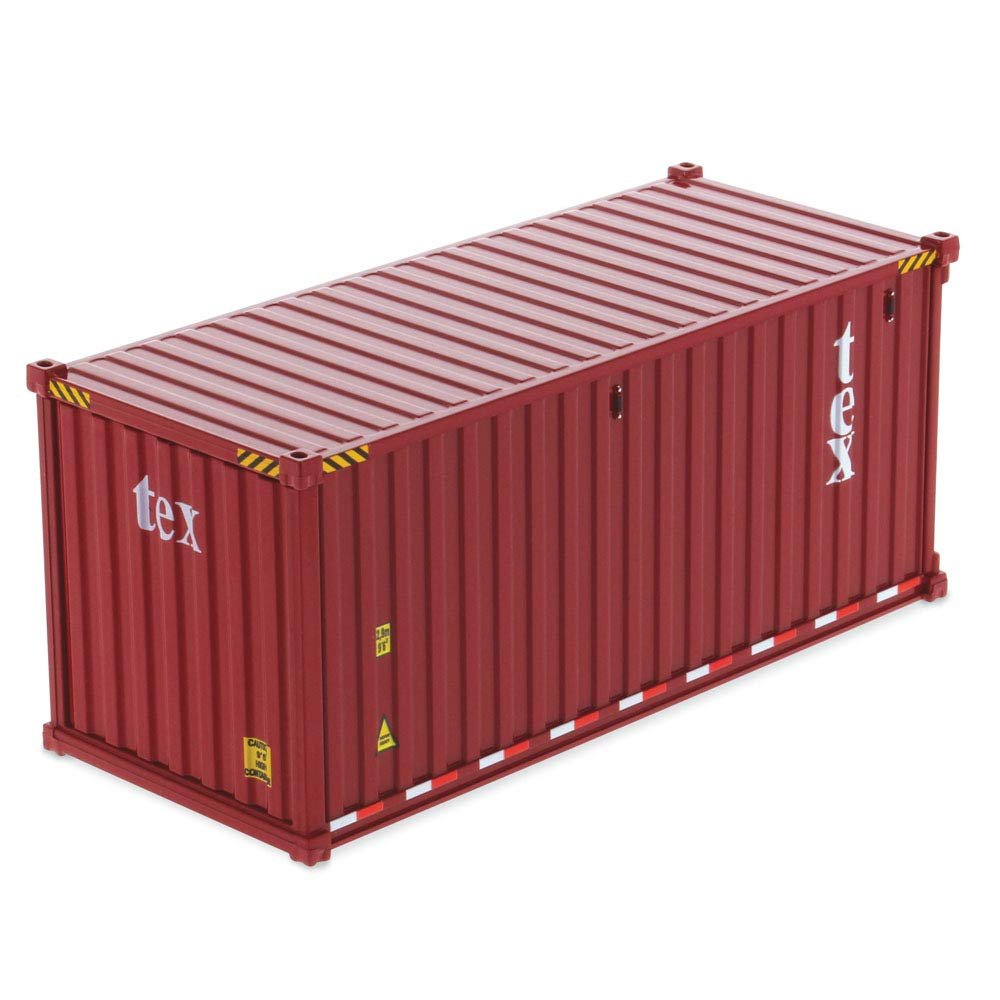 20' Dry Goods Sea Container TEX Burgundy Transport Series 1/50 Model by Diecast Masters 91025 A