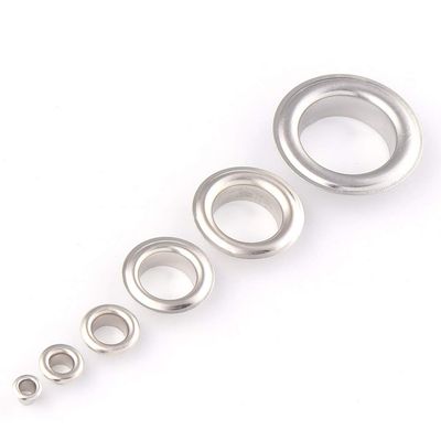 1-21mm Silver Eyelets Grommets with washers Metal Grommets Rivets Metal Eyelets for Canvas Clothes Leather Craft Shoes Purse Accessories (4mm, 100pcs)