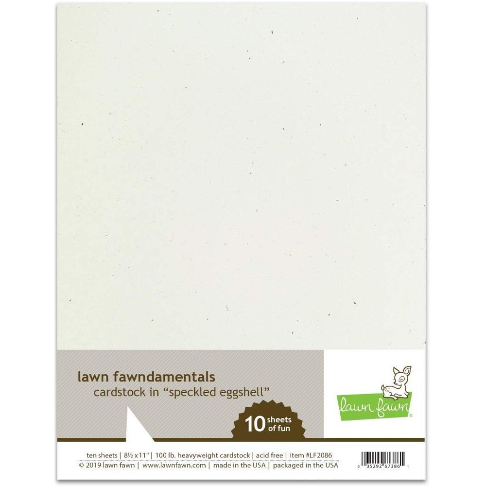 Lawn Fawn LF2086 Speckled Eggshell Cardstock Lawn Fawndamentals