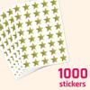 1000 Pack, Gold Foil Star Metallic Stickers, 0.6" Diameter view 4