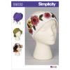 Simplicity S9030 / R10359 Misses' Hats & Headband in Three Sizes Sewing Pattern view 2