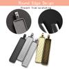 DROLE 60Pcs Pendants for Jewelry Making Kit-30Pcs Rectangle Cabochons Settings and 30Pcs Transparent Glass Dome Tiles Cabochons Small Pendant Tray for Jewelry Making Gun Black view 4