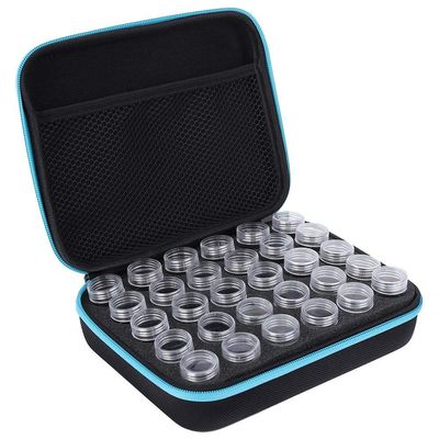 Diamond Painting Storage Case, 30 Slots Diamond Embroidery Box Diamond Painting Accessories Tool Storage Box Organizer (Blue)