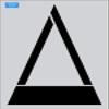 6' Yield Ahead Triangle Stencil Pavement Marking Stencil view 1