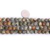 JOE FOREMAN 8mm Natural Stone Green Rhyolite Jasper Faceted Round Beads for Jewelry Making Strand 15 inch view 2